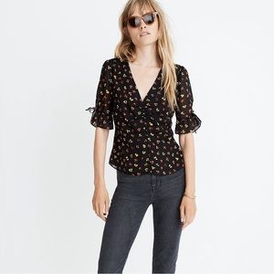 Madewell Silk Floral Blouse